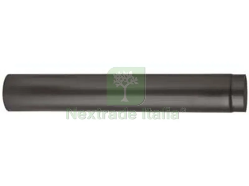 TUBO PORCELLANATO PER STUFE A LEGNA NERO OPACO "ALA SMALTO TOP" - ? mm.120x250h. — Canne fumarie e fumisteria — rif. FERX.FER363358 TUBO PORCELLANATO PER STUFE A LEGNA NERO OPACO "ALA SMALTO TOP" - ? mm.120x250h. — Canne fumarie e fumisteria — rif. FERX.FER363358