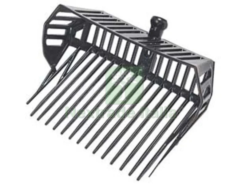 Forca per Fieno in ABS con Cestello - 16 denti - cm.42 - gr.780 — Attrezzi da giardino — rif. FERX.FER363662