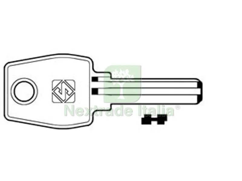 5PZ Chiavi Punzonate per Cilindri Euro Locks 5+5 Spine EU17 - EU17 — Chiavi grezze e duplicati — rif. FERX.FER363761