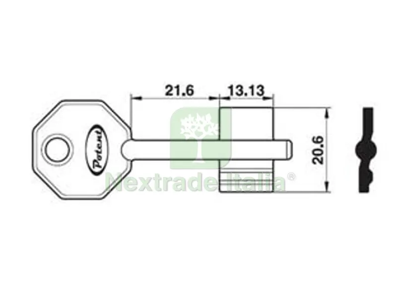 10PZ CHIAVE GREZZA DOPPIA MAPPA 1650 R1 — Serrature e cilindri — rif. FERX.FER365093 10PZ CHIAVE GREZZA DOPPIA MAPPA 1650 R1 — Serrature e cilindri — rif. FERX.FER365093