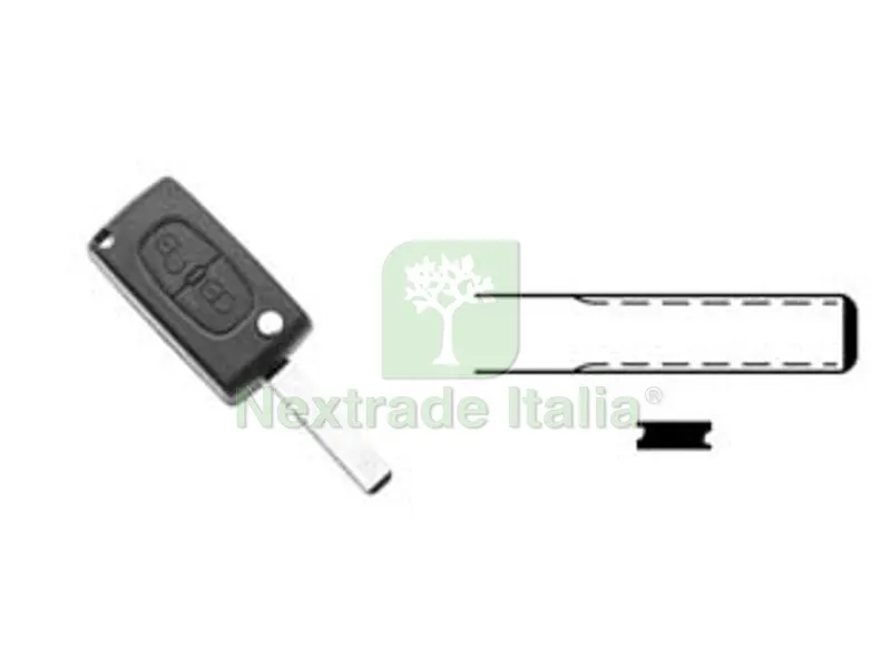 cover chiavi per auto peugeot hu83ars2n - hu83ars2n - 2 bottoni — Ferramenta porte e finestre — rif. FERX.FER365840