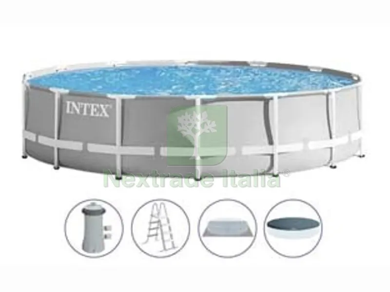 Piscina "prism Frame" Rotonda con Telaio Portante con Pompa CM.427X107H. - Capacit? LT.12706 - Peso KG.61,7 (26720) — Tempo libero outdoor — rif. FERX.FER367233 Piscina "prism Frame" Rotonda con Telaio Portante con Pompa CM.427X107H. - Capacit? LT.12706 - Peso KG.61,7 (26720) — Tempo libero outdoor — rif. FERX.FER367233
