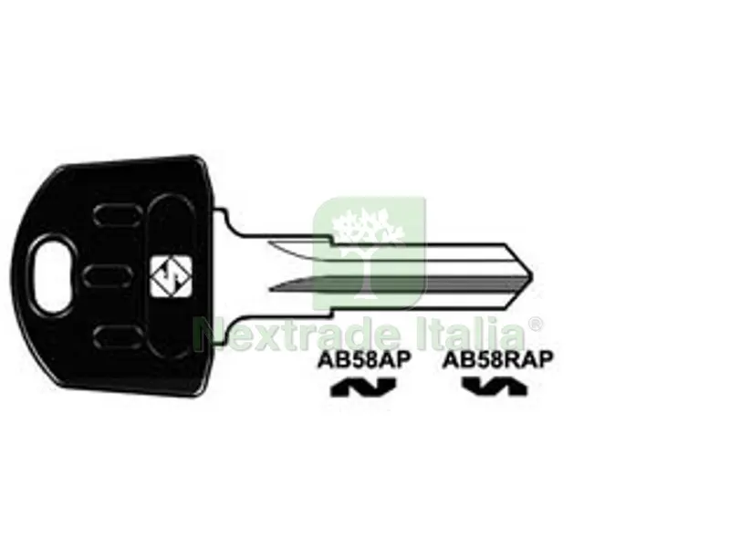 5PZ CHIAVI PER CILINDRI ABUS 5 SPINE PICCOLE - AB58AP DX — Serrature e cilindri — rif. FERX.FER367356 5PZ CHIAVI PER CILINDRI ABUS 5 SPINE PICCOLE - AB58AP DX — Serrature e cilindri — rif. FERX.FER367356