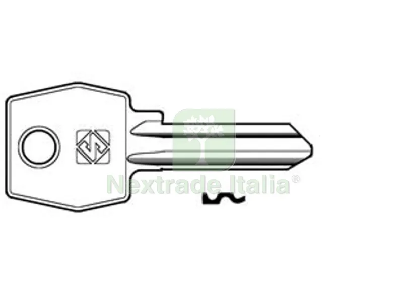 20PZ Chiavi per Cilindri AGB 5 Spine Grandi AGB1R in ACC. Nich. - AGB1R SX — Serrature e cilindri — rif. FERX.FER367424
