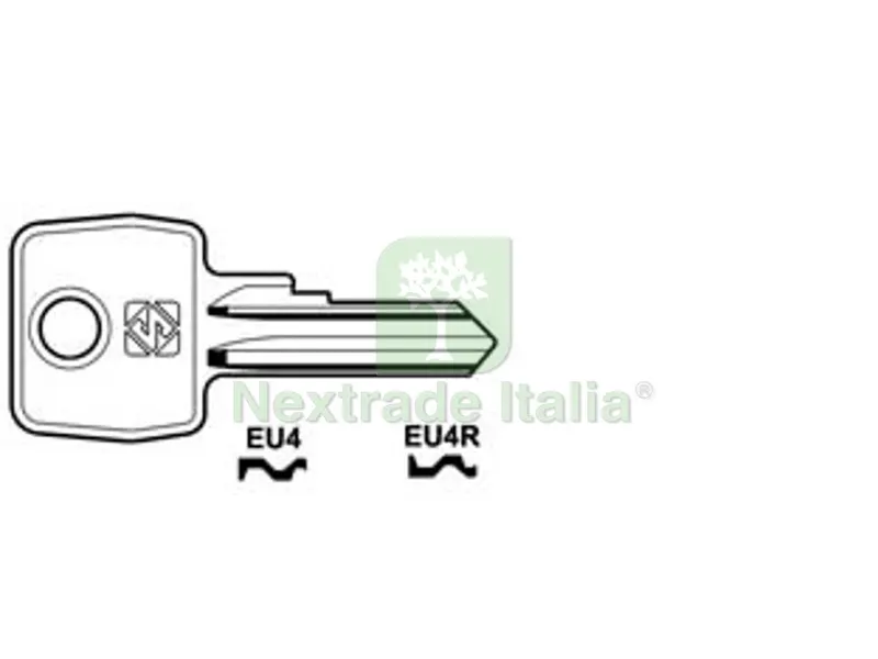 10PZ Chiavi per Cilindri Euro Locks 4 Spine Piccole - EU4R SX — Serrature e cilindri — rif. FERX.FER367912