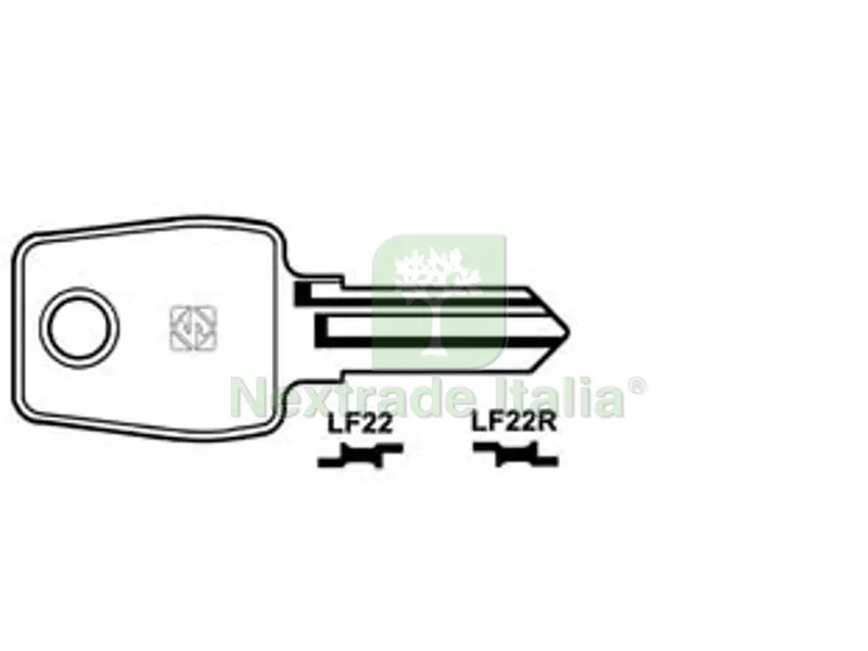 10PZ Chiavi per Cilindri L&F 5 Spine Piccole - LF22R SX — Serrature e cilindri — rif. FERX.FER368285