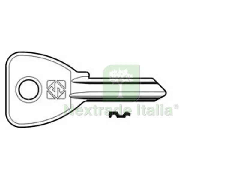20PZ Chiavi per Cilindri Omec 5 Spine Piccole OC074 in ACC. Nich. - OC074 DX — Serrature e cilindri — rif. FERX.FER368544
