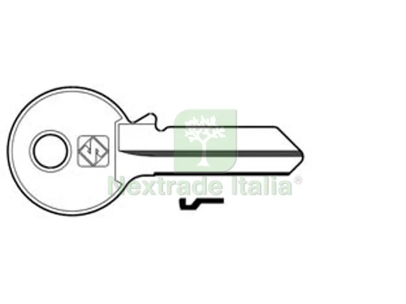100PZ Chiavi per Cilindri Viro 5 Spine Grandi VI080 in ACC. Nich. - VI080 DX — Serrature e cilindri — rif. FERX.FER368964