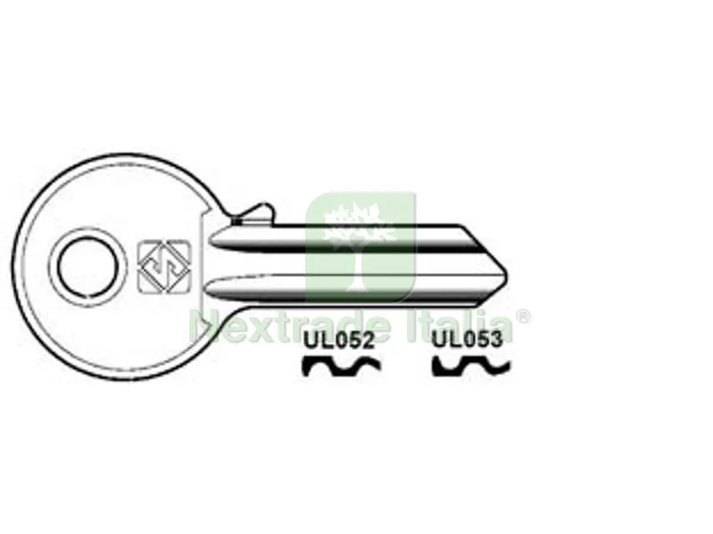100PZ Chiavi per Cilindri Universal 4 Spine Grandi in ACC. Nich. - UL053 SX — Serrature e cilindri — rif. FERX.FER369176