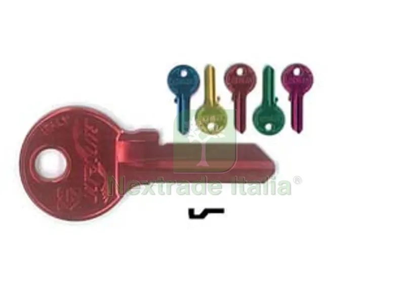 10PZ Chiavi per Cilindri Viro 5 Spine Piccole VI086U - VI086U ultralite 5 colori assortiti — Serrature e cilindri — rif. FERX.FER369343