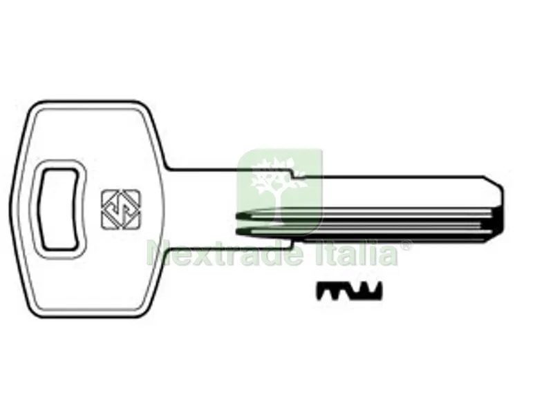 5PZ CHIAVI PUNZONATE PER CILINDRI FIAM 6 SPINE FI4R - FI4R — Chiavi grezze e duplicati — rif. FERX.FER369527