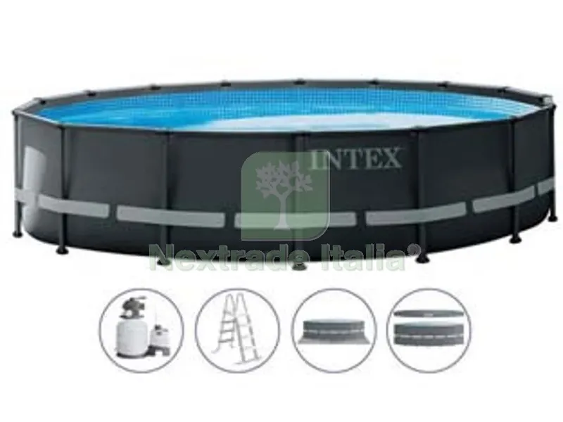 Piscina "ultra XTR Frame" Rotonda con TEL. Portante con Pompa CM.488X122H. - Capacit? LT.19156 - Peso KG.103,3 (26326) — Tempo libero outdoor — rif. FERX.FER373517