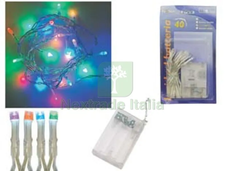 luci 40 led multicolor a batteria per interno - mt.0,2 + 2,4 — Casalinghi e organizzazione — rif. FERX.FER373593 luci 40 led multicolor a batteria per interno - mt.0,2 + 2,4 — Casalinghi e organizzazione — rif. FERX.FER373593