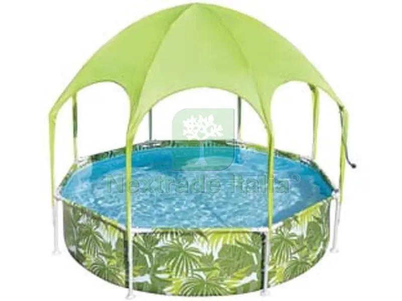 piscina "splash-in-shade" coperta con pioggia cm.244x51h. - kg.13,4 - lt.1.688 (art.56432) — Tempo libero outdoor — rif. FERX.FER379861 piscina "splash-in-shade" coperta con pioggia cm.244x51h. - kg.13,4 - lt.1.688 (art.56432) — Tempo libero outdoor — rif. FERX.FER379861