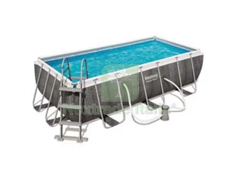 piscina power steel rettangolare telaio portante cm.412x201x122h. - kg.73,5- lt.8.124 - filtro cartuccia (art.56722) — Tempo libero outdoor — rif. FERX.FER379977