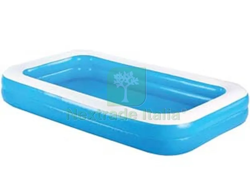 piscina "family" gonfiabile rettangolare 2 anelli +3 anni - cm.305x183x46 - kg.6,55 (art.54150) — Gonfiabili e galleggianti — rif. FERX.FER379991 piscina "family" gonfiabile rettangolare 2 anelli +3 anni - cm.305x183x46 - kg.6,55 (art.54150) — Gonfiabili e galleggianti — rif. FERX.FER379991