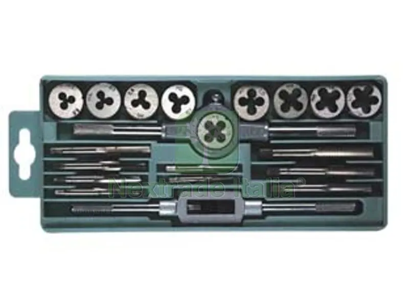 Maschi e Filiere in Serie 20 Pezzi — Maschi e filettatura manuale — rif. FERX.FER380164 Maschi e Filiere in Serie 20 Pezzi — Maschi e filettatura manuale — rif. FERX.FER380164