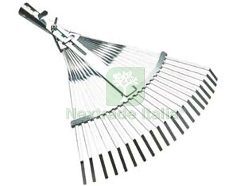 Scopa da Giardino in Metallo Regolabile Attacco Conico - 21 denti — Casalinghi e organizzazione — rif. FERX.FER380263 Scopa da Giardino in Metallo Regolabile Attacco Conico - 21 denti — Casalinghi e organizzazione — rif. FERX.FER380263
