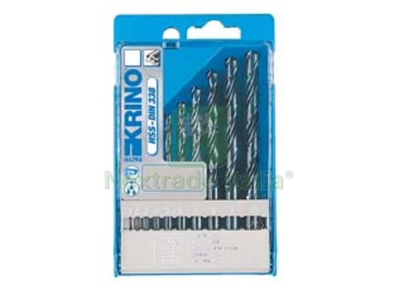 PUNTE HSS DIN 338 RULLATE IN SET DA 10 PEZZI — Punte, frese e dischi — rif. FERX.FER380614 PUNTE HSS DIN 338 RULLATE IN SET DA 10 PEZZI — Punte, frese e dischi — rif. FERX.FER380614