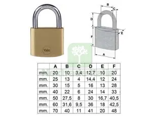 12PZ LUCCHETTO OTTONE ARCO NORMALE PRIUM CIFRATURA UNICA KA PL110 - mm.40 (PL1104000011000) — Lucchetti e catene — rif. FERX.FER380713 12PZ LUCCHETTO OTTONE ARCO NORMALE PRIUM CIFRATURA UNICA KA PL110 - mm.40 (PL1104000011000) — Lucchetti e catene — rif. FERX.FER380713