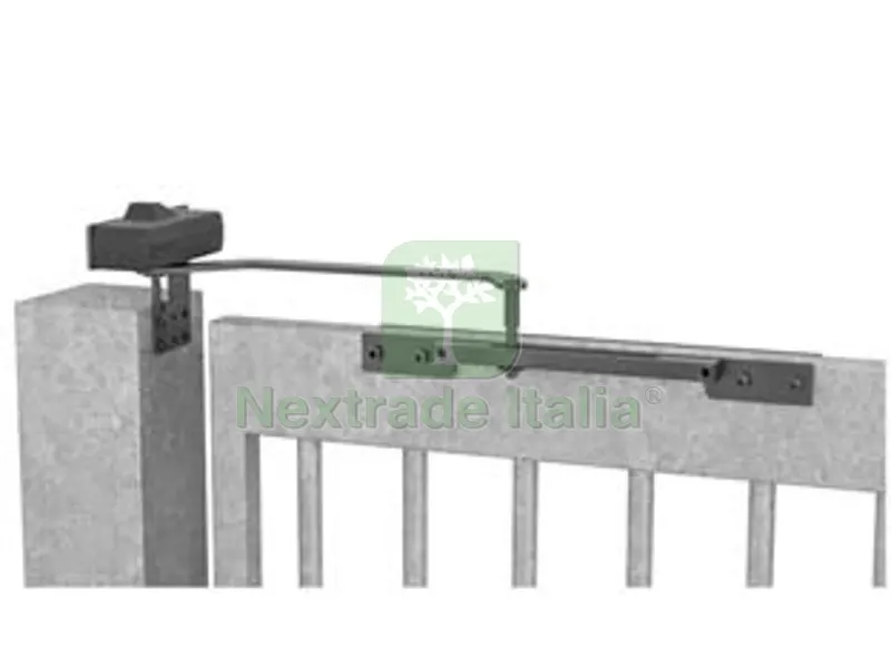 chiudicancello forza fissa per cancelli fino a 1000 mm. dc620g - nero ral9004 (dc620g9004) — Accessori bagno — rif. FERX.FER380904 chiudicancello forza fissa per cancelli fino a 1000 mm. dc620g - nero ral9004 (dc620g9004) — Accessori bagno — rif. FERX.FER380904