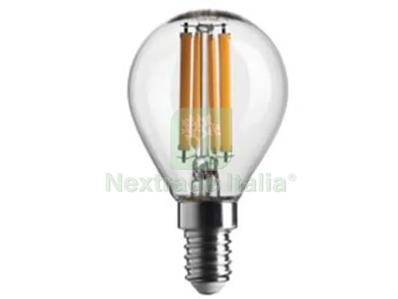 5BLISTER Lampada Filo LED Sfera Stick E14 - 4,5w - 4000?K natur. - 470 lm - 360?- 45x80h — Illuminazione — rif. FERX.FER382274 5BLISTER Lampada Filo LED Sfera Stick E14 - 4,5w - 4000?K natur. - 470 lm - 360?- 45x80h — Illuminazione — rif. FERX.FER382274
