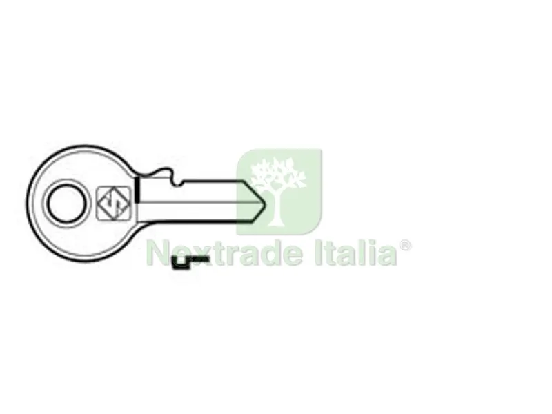 10PZ Chiavi per Cilindri Viro 3 Spine Piccole VI088 in ACC. Nich. - VI088 DX — Serrature e cilindri — rif. FERX.FER383677