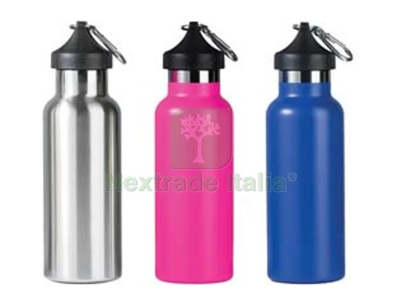 Borraccia Termica per Bevande Calde/Fredde in Acciaio Inox CL.50 - finitura acciaio — Borracce e bottiglie — rif. FERX.FER383981 Borraccia Termica per Bevande Calde/Fredde in Acciaio Inox CL.50 - finitura acciaio — Borracce e bottiglie — rif. FERX.FER383981
