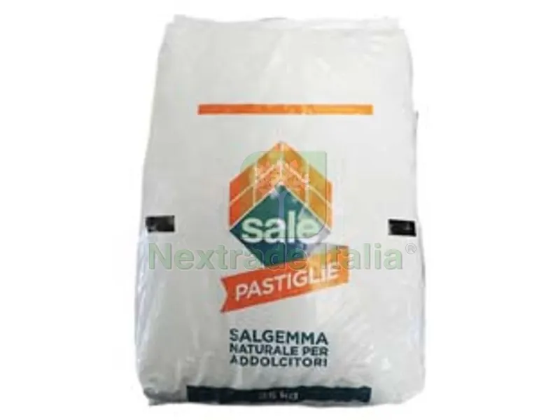 Sale Salgemma per Addolcitori in Pastiglie - Kg.25 in busta — Sanitari e ceramiche — rif. FERX.FER385664 Sale Salgemma per Addolcitori in Pastiglie - Kg.25 in busta — Sanitari e ceramiche — rif. FERX.FER385664