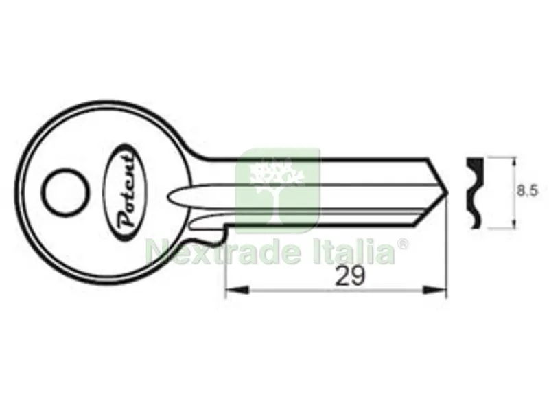 10PZ CHIAVE GREZZA K2765 R1 — Serrature e cilindri — rif. FERX.FER385671 10PZ CHIAVE GREZZA K2765 R1 — Serrature e cilindri — rif. FERX.FER385671