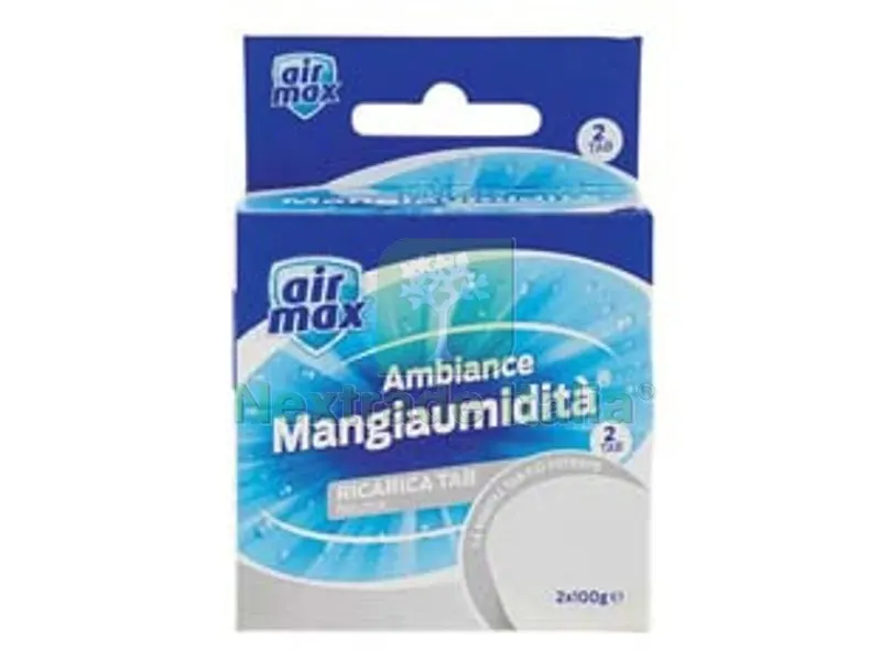 6PZ Airmax Assorbiumidita' Mini TAB Ricarica Neutra - 2 ricariche 100 gr. ciascuna — Casalinghi e organizzazione — rif. FERX.FER386197