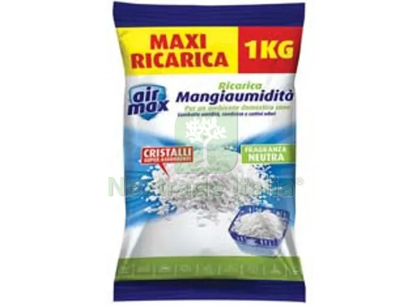 6PZ Airmax Mangiaumidita' Sali Ricarica Neutra - kg.1 — Casalinghi e organizzazione — rif. FERX.FER386234 6PZ Airmax Mangiaumidita' Sali Ricarica Neutra - kg.1 — Casalinghi e organizzazione — rif. FERX.FER386234
