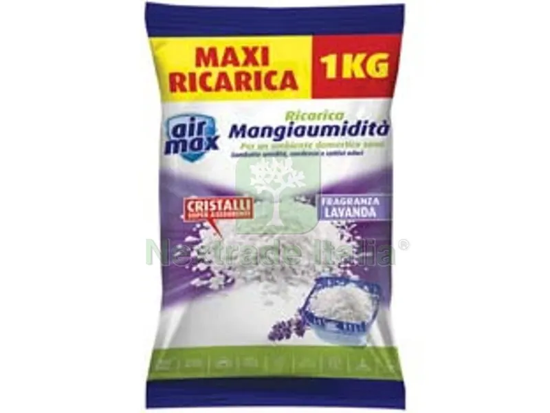 6PZ Airmax Mangiaumidita' Sali Ricarica Lavanda - kg.1 — Casalinghi e organizzazione — rif. FERX.FER386241 6PZ Airmax Mangiaumidita' Sali Ricarica Lavanda - kg.1 — Casalinghi e organizzazione — rif. FERX.FER386241