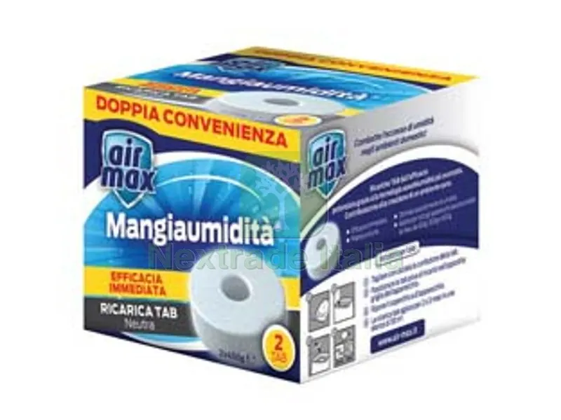 3PZ airmax assorbiumidita' ricarica tab neutra - 2 ricariche 450 gr. ciascuna — Casalinghi e organizzazione — rif. FERX.FER386272 3PZ airmax assorbiumidita' ricarica tab neutra - 2 ricariche 450 gr. ciascuna — Casalinghi e organizzazione — rif. FERX.FER386272