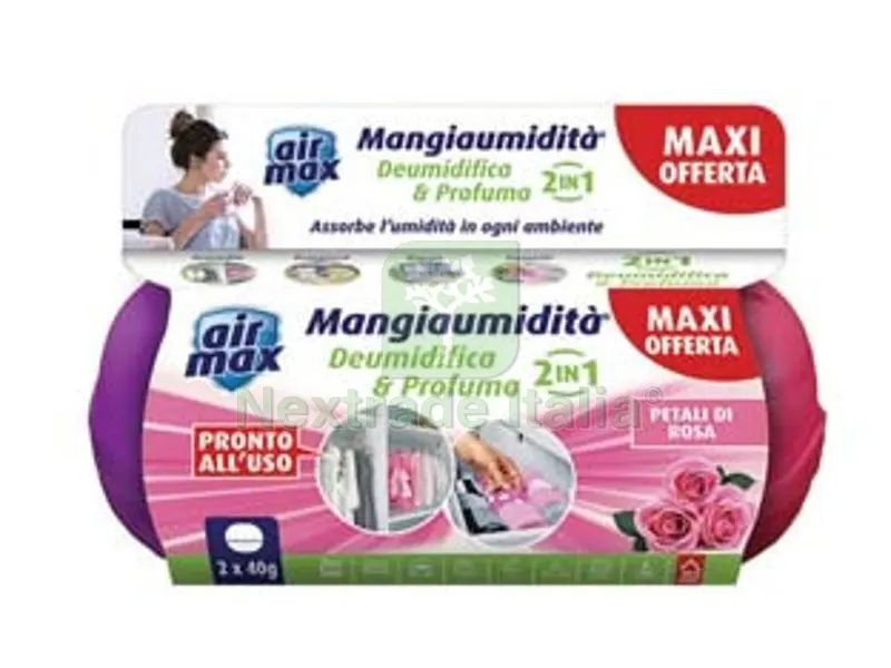 6PZ Airmax BI-Pack Mini Kit Assorbiumidita' DEO USA e Getta - gr.40 ciascuno — Casalinghi e organizzazione — rif. FERX.FER386296 6PZ Airmax BI-Pack Mini Kit Assorbiumidita' DEO USA e Getta - gr.40 ciascuno — Casalinghi e organizzazione — rif. FERX.FER386296