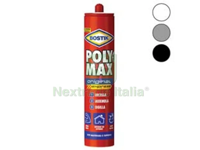 2PZ POLYMAX ORIGINAL EXPRESS BIANCO - gr.425 — Adesivi e sigillanti — rif. FERX.FER386449 2PZ POLYMAX ORIGINAL EXPRESS BIANCO - gr.425 — Adesivi e sigillanti — rif. FERX.FER386449