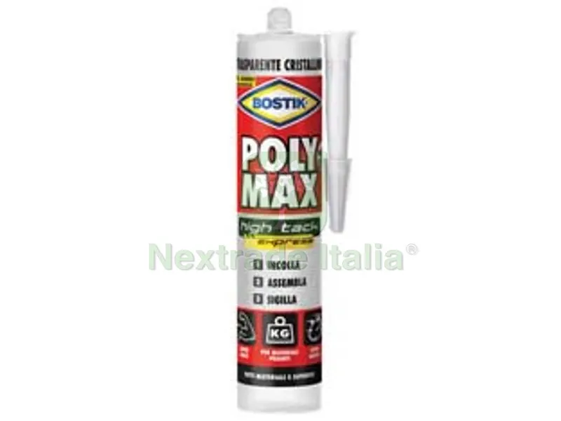 2PZ POLYMAX HIGH TACK EXPRESS CRISTAL - gr.300 — Adesivi e sigillanti — rif. FERX.FER386487 2PZ POLYMAX HIGH TACK EXPRESS CRISTAL - gr.300 — Adesivi e sigillanti — rif. FERX.FER386487