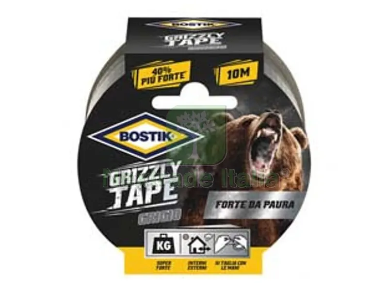 6PZ NASTRO ADESIVO TELATO GRIZZLY TAPE GRIGIO - mt.10x50mm. — Adesivi e sigillanti — rif. FERX.FER386562 6PZ NASTRO ADESIVO TELATO GRIZZLY TAPE GRIGIO - mt.10x50mm. — Adesivi e sigillanti — rif. FERX.FER386562