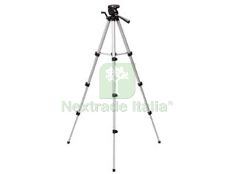 TREPPIEDE PER LIVELLE LASER E FOTOGRAFICO in alluminio attacco 1/4" testa girevole altezza cm.37-110 inclusa custodia peso kg.0,5 — Misurazione e taglio manuale — rif. FERX.FER387545