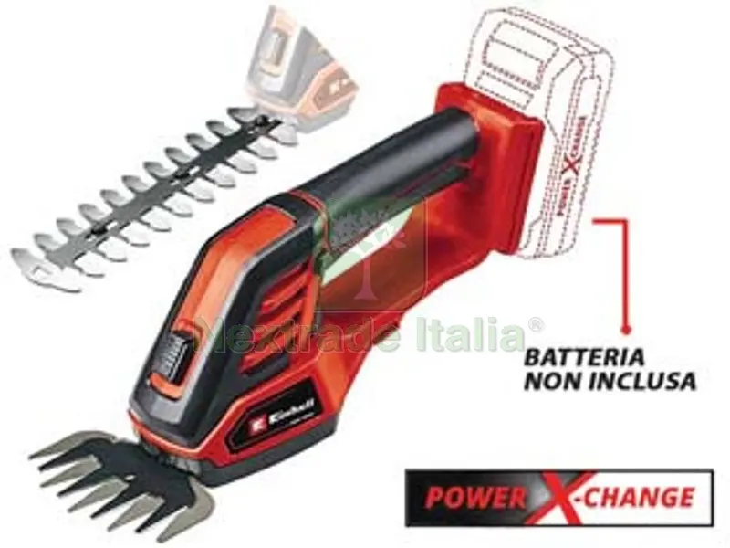 forbici cesoia a per erba e arbusti 18v (ge-cg 18/100 li) — Misurazione e taglio manuale — rif. FERX.FER387774