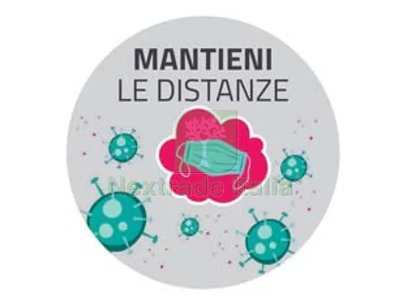 10PZ BOLLO ADESIVO CALPESTABILE MANTIENI LE DISTANZE CM.30X30 — Adesivi e sigillanti — rif. FERX.FER389136 10PZ BOLLO ADESIVO CALPESTABILE MANTIENI LE DISTANZE CM.30X30 — Adesivi e sigillanti — rif. FERX.FER389136
