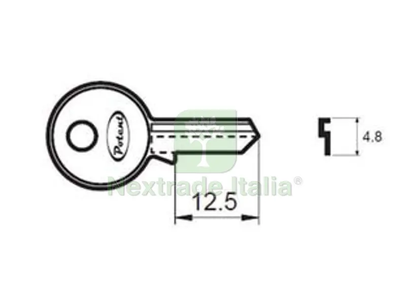 10PZ CHIAVE GREZZA K2715/20 R1 — Serrature e cilindri — rif. FERX.FER389600 10PZ CHIAVE GREZZA K2715/20 R1 — Serrature e cilindri — rif. FERX.FER389600
