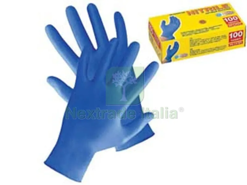 2SCATOLE Guanti in Nitrile Senza Polvere Azzurri - tg.S in conf. da pz.100 (PG506.19) — Guanti da lavoro — rif. FERX.FER389518 2SCATOLE Guanti in Nitrile Senza Polvere Azzurri - tg.S in conf. da pz.100 (PG506.19) — Guanti da lavoro — rif. FERX.FER389518