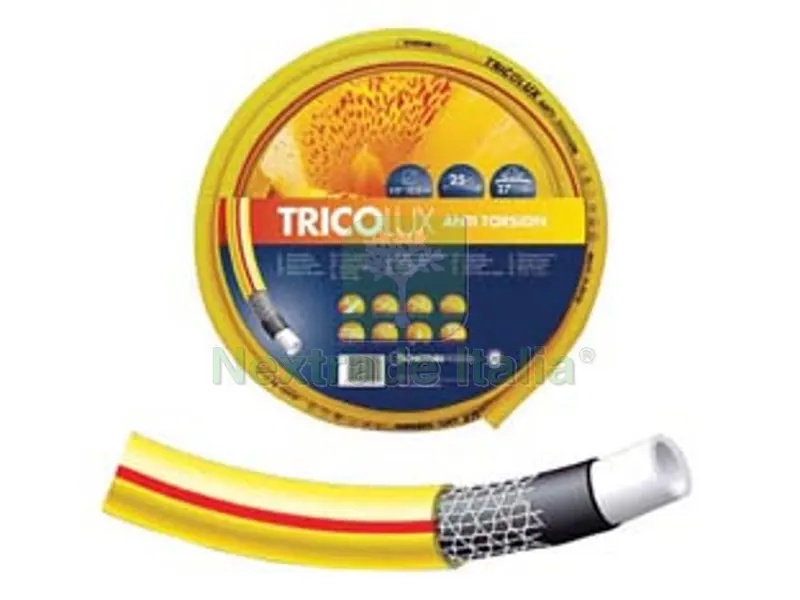TUBO MAGLIATO TRICO LUX ANTI TORSIONE - ? mm.15 (5/8") rot. mt.25 - press. max 27 bar — Tubi e raccordi — rif. FERX.FER389822