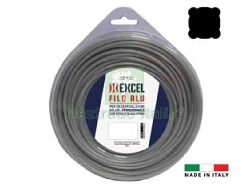 FILO PER DECESPUGLIATORE IN NYLON QUADRO ALU - ? mm.4 in matassa da mt.30 — Ricambi e accessori macchine da giardino — rif. FERX.FER392976