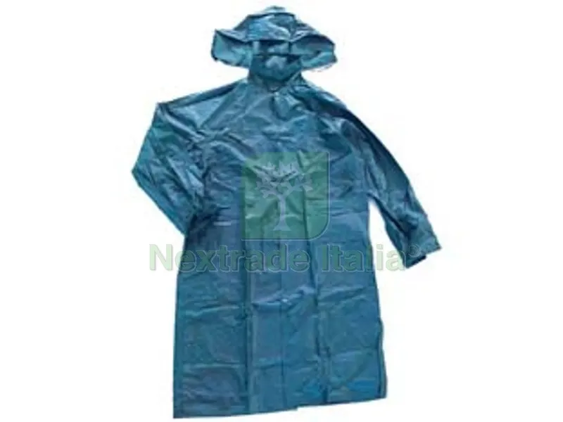IMPERMEABILE CAPPOTTO IN NYLON/PVC BLU - tg. M — Scarichi e sifoni — rif. FERX.FER390798 IMPERMEABILE CAPPOTTO IN NYLON/PVC BLU - tg. M — Scarichi e sifoni — rif. FERX.FER390798