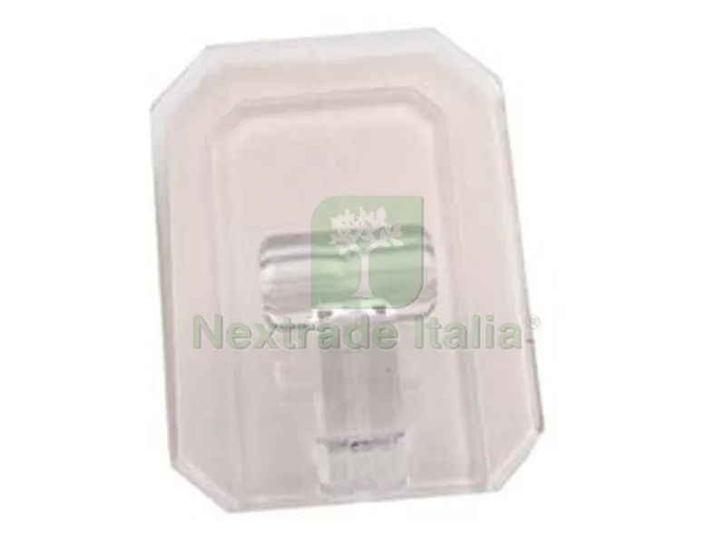 25PZ Ganci Giganti Adesivi in Plastica Trasparenti - mm.58x78h. — Misurazione e taglio manuale — rif. FERX.FER391481