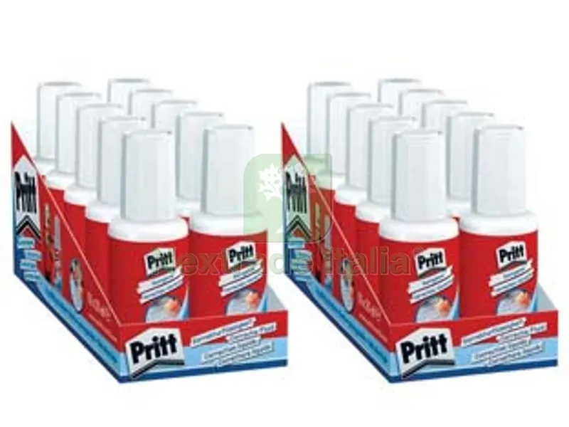 10PZ Correttore Pritt Fluid con Pennello PZ.20 - ml.20 — Articoli per ufficio — rif. FERX.FER392105 10PZ Correttore Pritt Fluid con Pennello PZ.20 - ml.20 — Articoli per ufficio — rif. FERX.FER392105