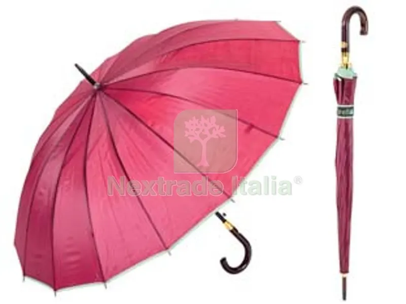 3PZ Ombrello Lungo Automatico 16 Stecche MOD. Donna - colori assortiti — Tempo libero outdoor — rif. FERX.FER392167