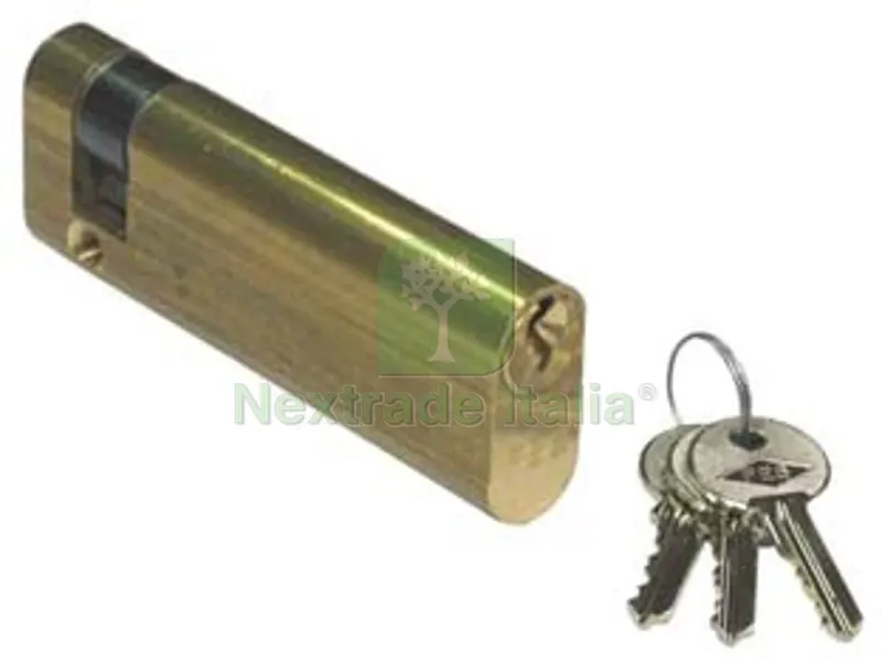 mezzo cilindro ovale per maniglioni antipanico nf150 - mm.86 decentrato (70x16) (nf150/m) — Serrature e cilindri — rif. FERX.FER393478